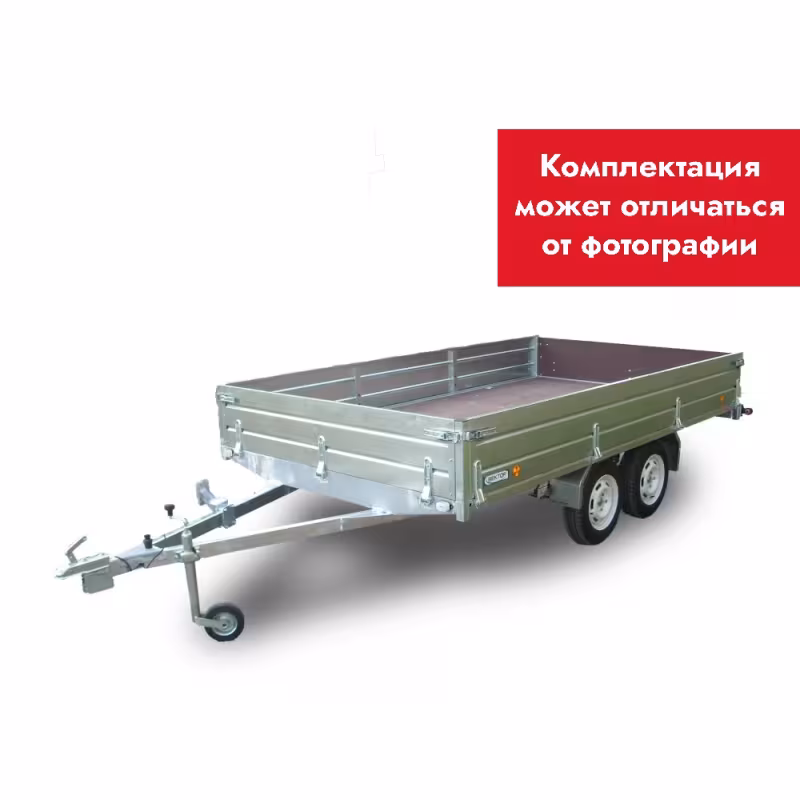 Прицеп бортовой двухосный Вектор ЛАВ 81013D Plus, высокий борт