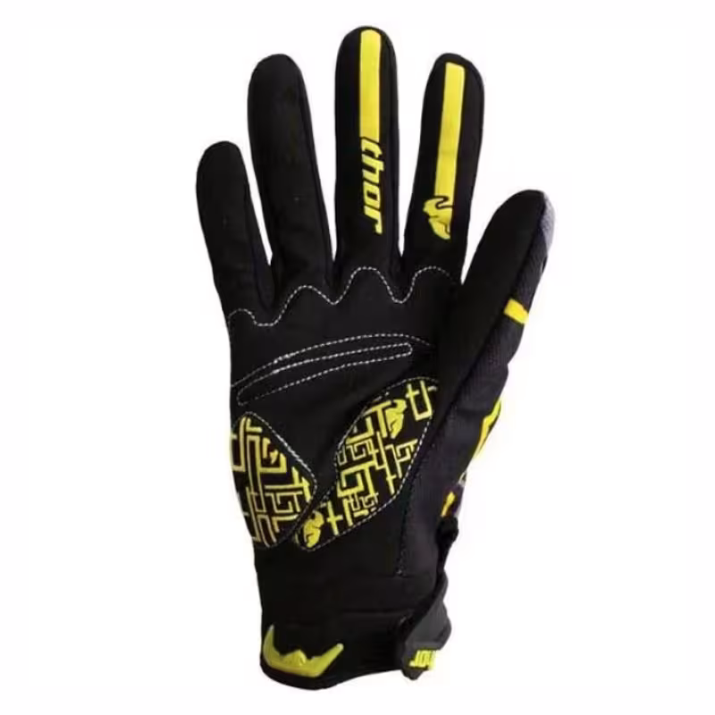 Мотоперчатки Thor Rockstar, черный/желтый, размер M