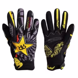 Мотоперчатки Thor Rockstar, черный/желтый, размер M