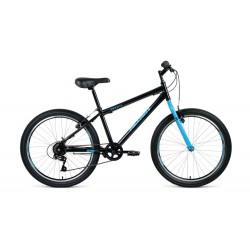 Велосипед горный хардтейл подростковый Altair MTB HT 24 1,0, рост 12, 6 скоростей, темно-синий/мятный
