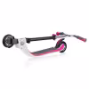 Самокат Globber Flow Foldable Lights, бело-розовый