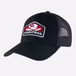 Кепка-бейсболка Finntrail Cap 9611 Graphite/Red, хлопок, черный/красный, размер универсальный