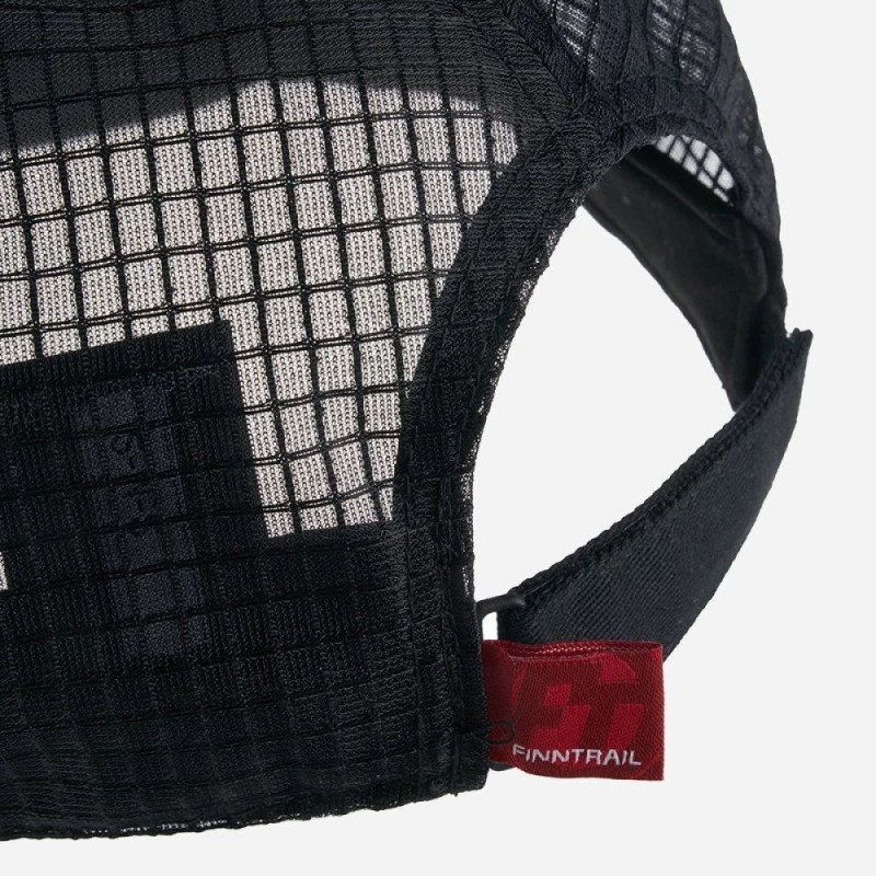 Кепка-бейсболка Finntrail Cap 9611 Graphite/Red, хлопок, черный/красный, размер универсальный