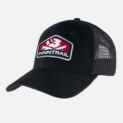 Кепка-бейсболка Finntrail Cap 9611 Graphite/Red, хлопок, черный/красный