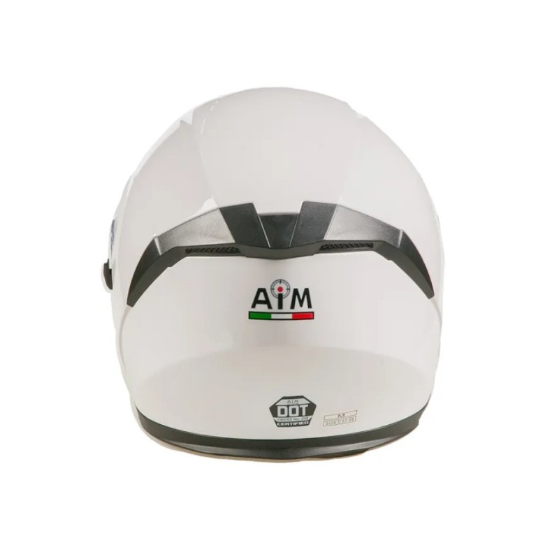 Мотошлем AiM JK526, White Glossy, белый глянцевый, размер S