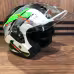 Мотошлем AiM JK526, зеленый/белый/черный, размер M