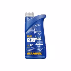Масло моторное синтетическое для 2Т лодочных моторов Mannol Outboard Marine, 1 л