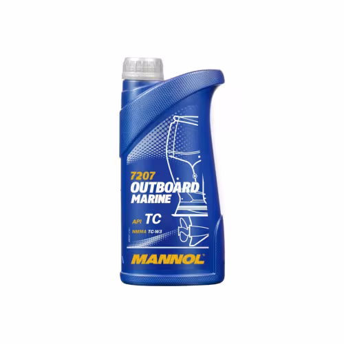 Масло моторное синтетическое для 2Т лодочных моторов Mannol Outboard Marine, 1 л