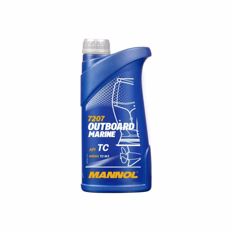 Масло моторное синтетическое для 2Т лодочных моторов Mannol Outboard Marine, 1 л