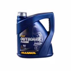 Масло моторное полусинтетическое для 2Т лодочных моторов Mannol Outboard Marine 1428, 4 л
