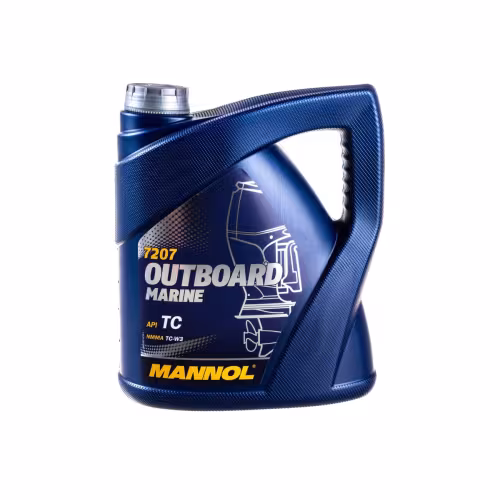 Масло моторное полусинтетическое для 2Т лодочных моторов Mannol Outboard Marine 1428, 4 л