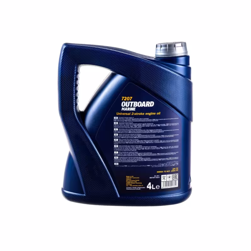 Масло моторное полусинтетическое для 2Т лодочных моторов Mannol Outboard Marine 1428, 4 л