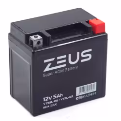 Аккумулятор Zeus Super AGM YTX5L-BS 5Ah, 12V
