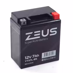 Аккумулятор Zeus Super AGM YTX7L-BS 7Ah, 12V