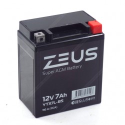 Аккумулятор Zeus Super AGM YTX7L-BS 7Ah, 12V