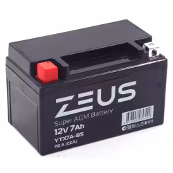 Аккумулятор Zeus Super AGM YTX7A-BS 7Ah, 12V