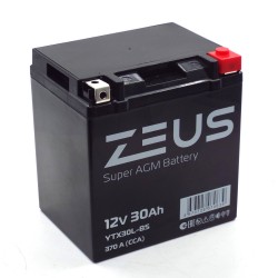 Аккумулятор Zeus Super AGM YIX30L-BS 30Ah, 12V