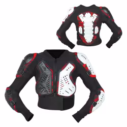 Черепаха защитная подростковая Hizer AT-3525, черный/белый, размер 12/14Y 