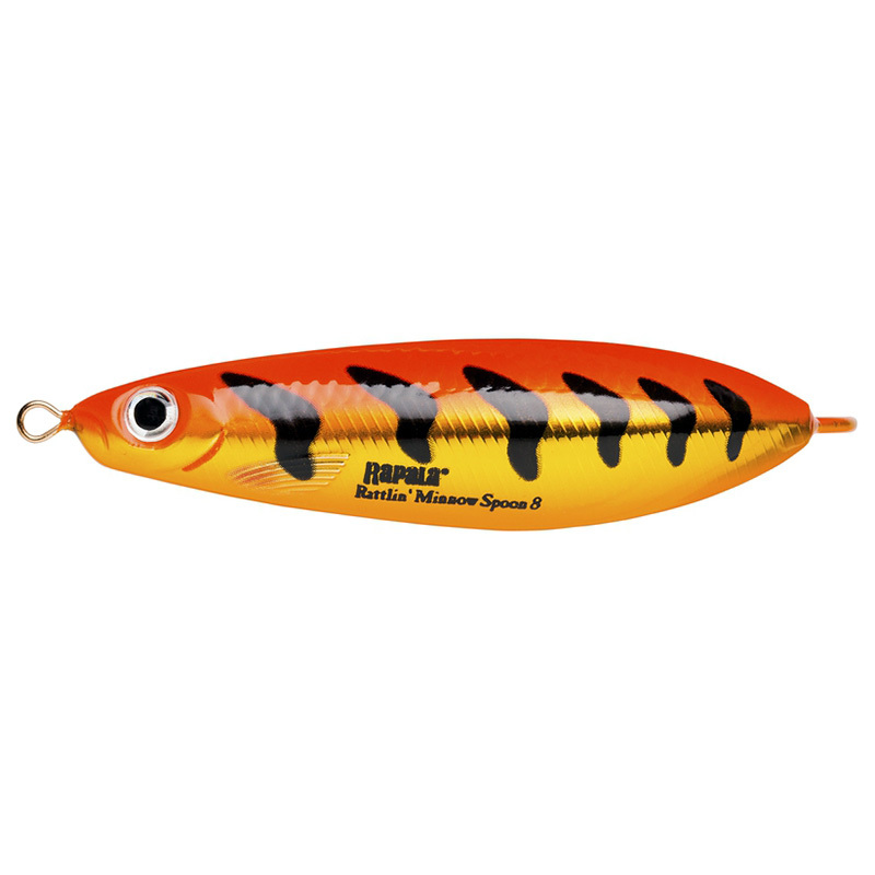 Блесна незацепляйка Rapala Rattlin' Minnow Spoon 08 /GFRT