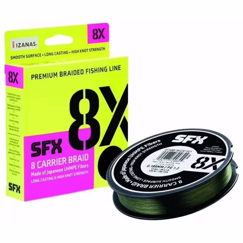 Леска плетеная Sufix  SFX 8X 0.165 мм,10 кг,135 м  