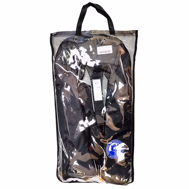 Жилет страховочный надувной  Мореман Комфорт, 150 N, черный