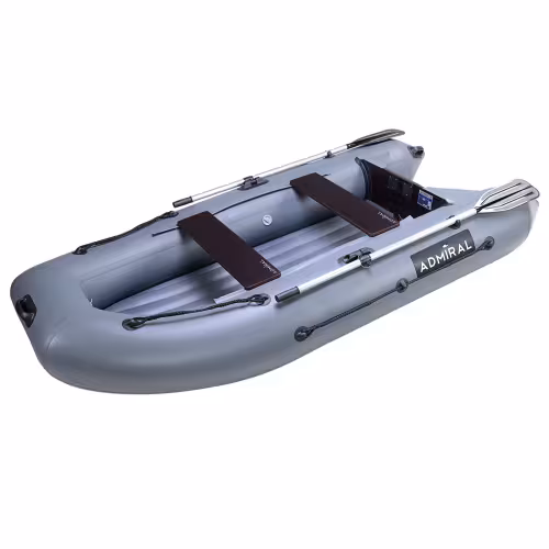 Лодка надувная ПВХ Адмирал 290, НДНД, серый/черный