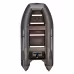 Надувная лодка ПВХ Адмирал 350, пайол фанерный, серый/черный