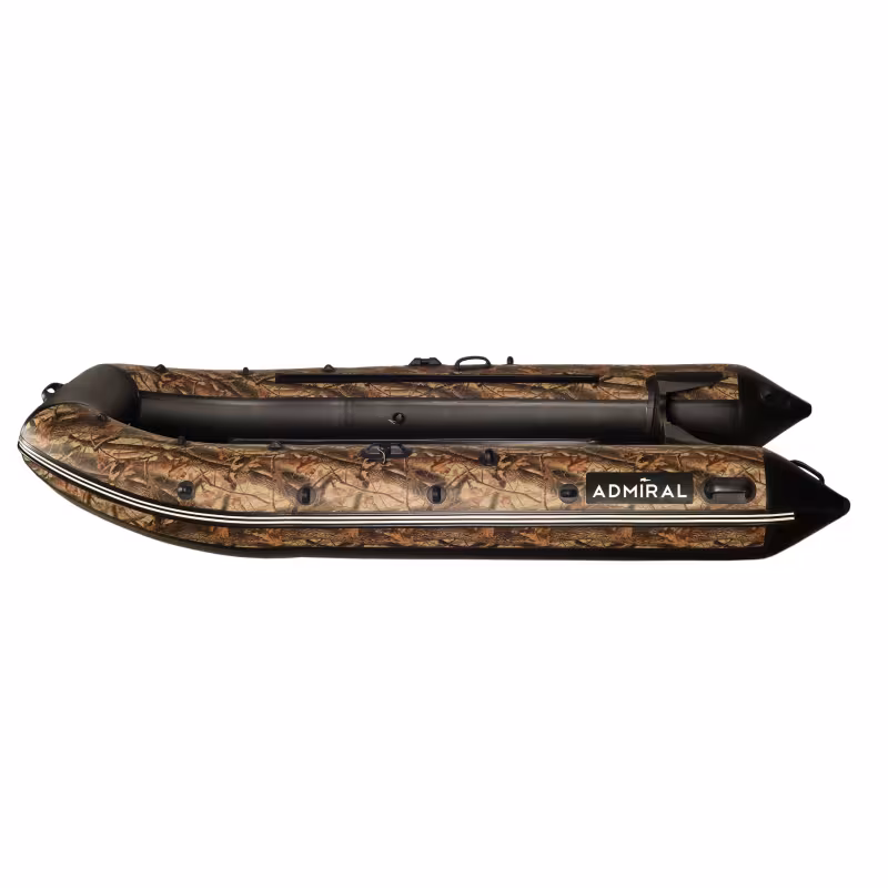 Надувная лодка ПВХ Адмирал 360 Sport, пайол фанерный, камыш черный