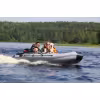 Надувная лодка ПВХ Адмирал 360 Sport, пайол фанерный, серый-черный