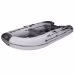 Надувная лодка ПВХ Адмирал 360 Sport, пайол фанерный, серый-черный