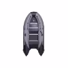 Надувная лодка ПВХ Адмирал 360 Sport, пайол фанерный, серый-черный