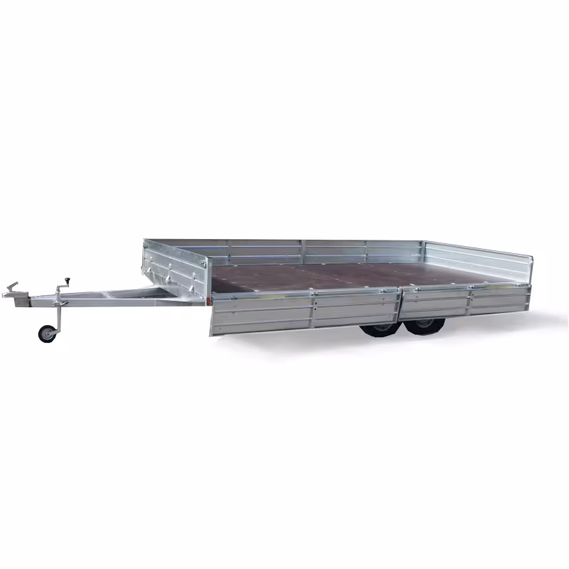 Прицеп бортовой двухосный Вектор ЛАВ 81013F, высокий борт