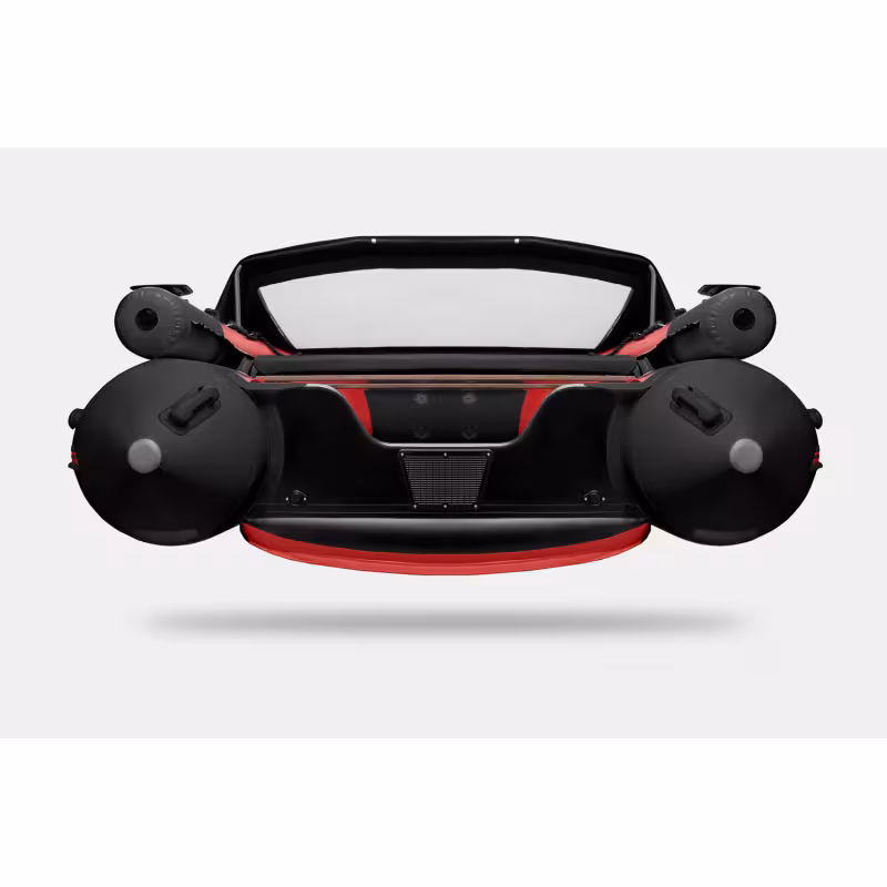 Надувная лодка ПВХ Gladiator E420X, НДНД, красный/черный