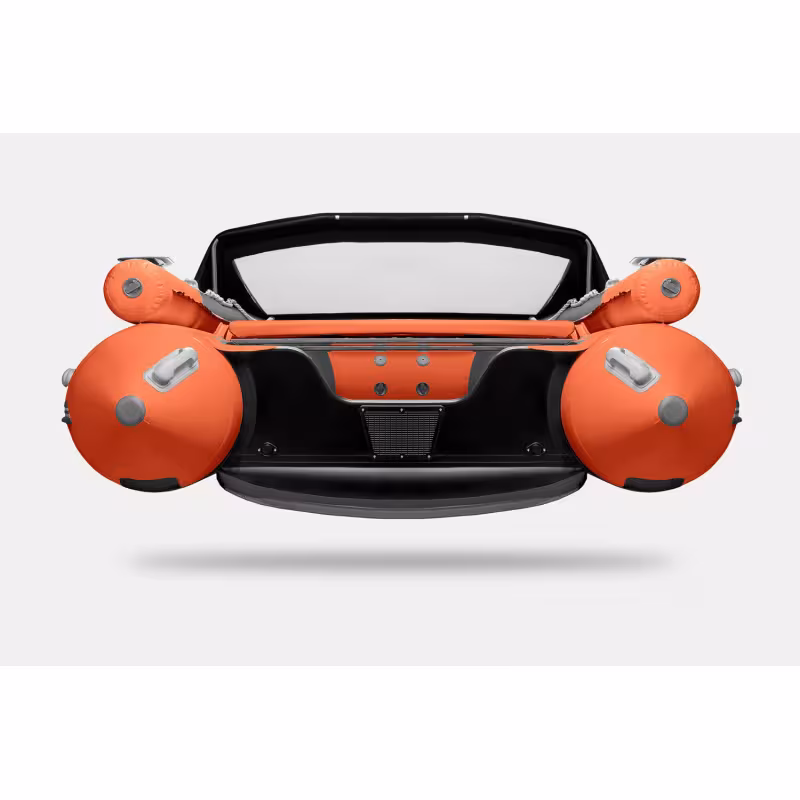 Надувная лодка ПВХ Gladiator E420X, НДНД, оранжевый/темно-серый