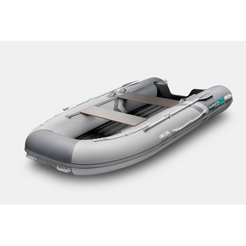 Лодка надувная ПВХ Gladiator E450S, НДНД, cветло-серый/темно-серый