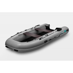Лодка надувная ПВХ Gladiator E450S, НДНД, темно-серый