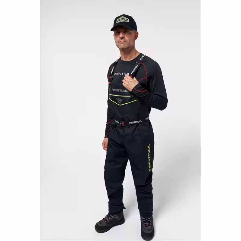 Полукомбинезон-вейдерсы Finntrail Enduro 1539, мембрана Hard-Tex, черный, размер 50-52 (L), 175-185 см