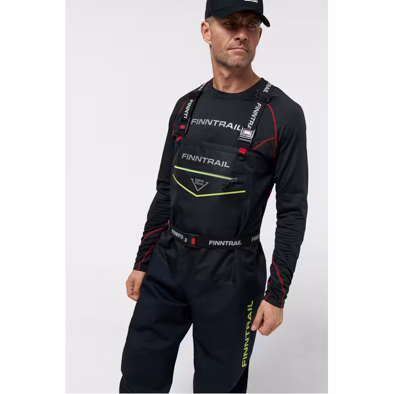 Полукомбинезон-вейдерсы Finntrail Enduro 1539, мембрана Hard-Tex, черный, размер 50-52 (LL), 185-195 см