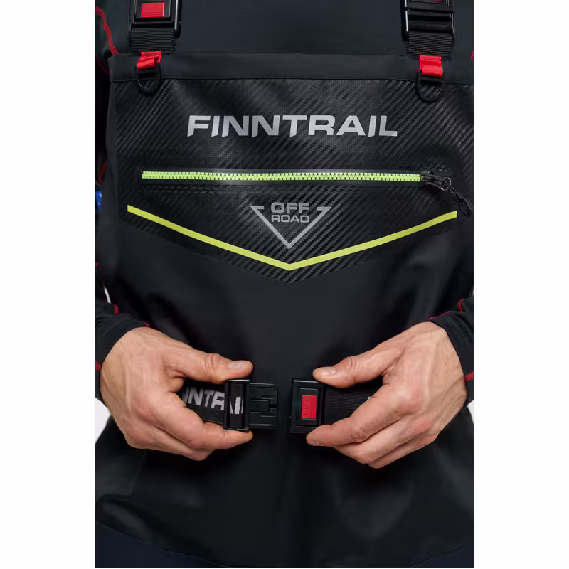 Полукомбинезон-вейдерсы Finntrail Enduro 1539, мембрана Hard-Tex, черный, размер 50-52 (LL), 185-195 см