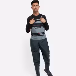 Полукомбинезон-вейдерсы Finntrail Airman 5260, мембрана Hard-Tex, серый,  размер XXL/45, 185-195 см