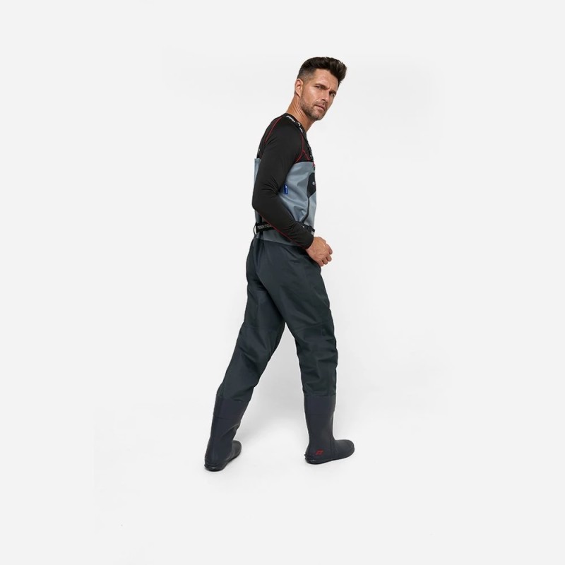 Полукомбинезон-вейдерсы Finntrail Airman 5260, мембрана Hard-Tex, серый,  размер XXL/45, 185-195 см