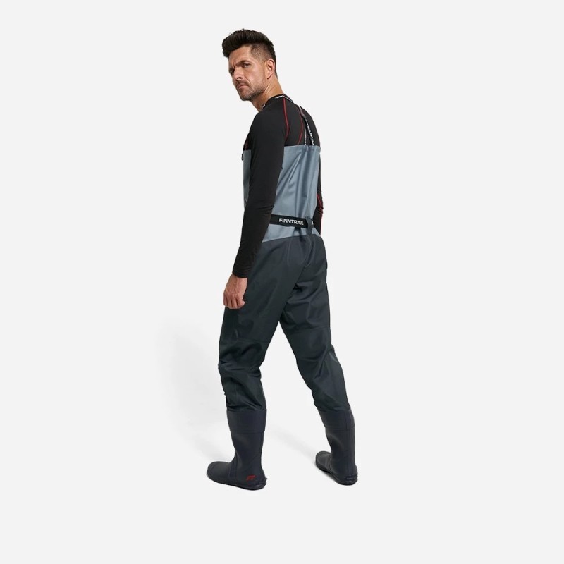 Полукомбинезон-вейдерсы Finntrail Airman 5260, мембрана Hard-Tex, серый,  размер XXL/45, 185-195 см