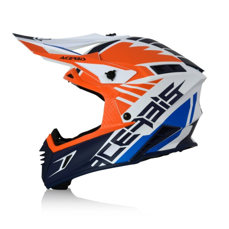 Мотошлем Acerbis X-Track Orange/Blue, оранжевый/синий, размер M 