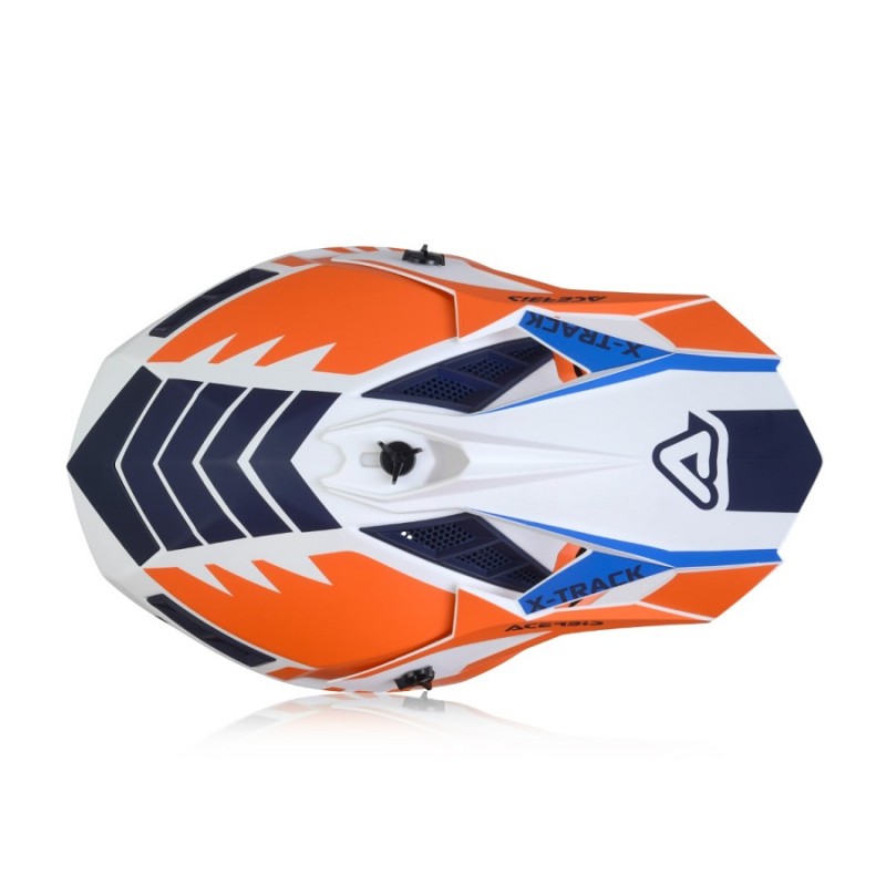 Мотошлем Acerbis X-Track Orange/Blue, оранжевый/синий, размер M 