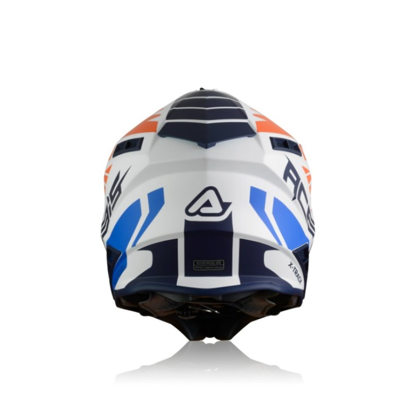 Мотошлем Acerbis X-Track Orange/Blue, оранжевый/синий, размер M 