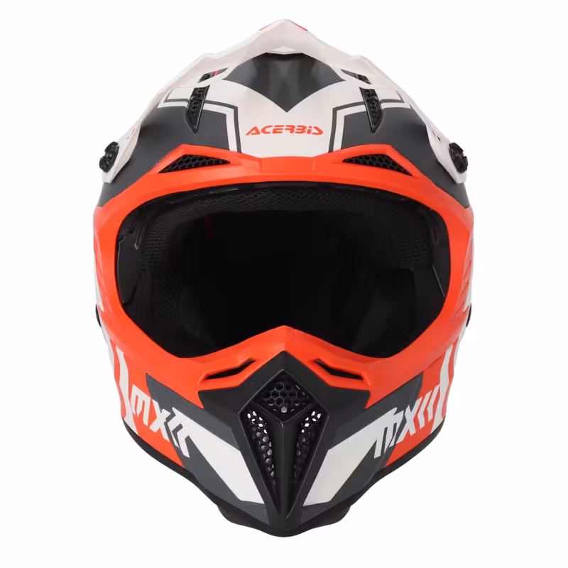 Мотошлем Acerbis Profile 5, белый/оранжевый, размер L