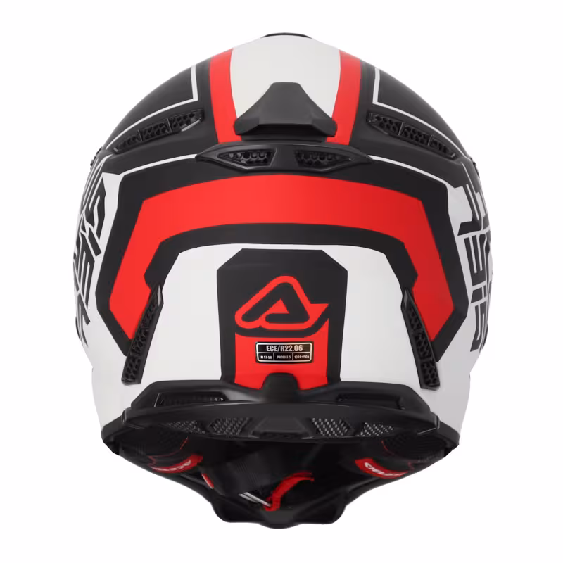 Мотошлем Acerbis Profile 5, белый/красный, размер XL