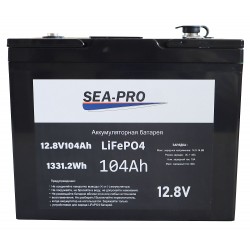 Аккумулятор Sea-Pro LiFePo4,104Ah, 12.8V