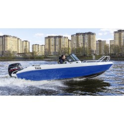 Лодка алюминиевая VBoats Волжанка Yava XL Bowrider, белый/синий