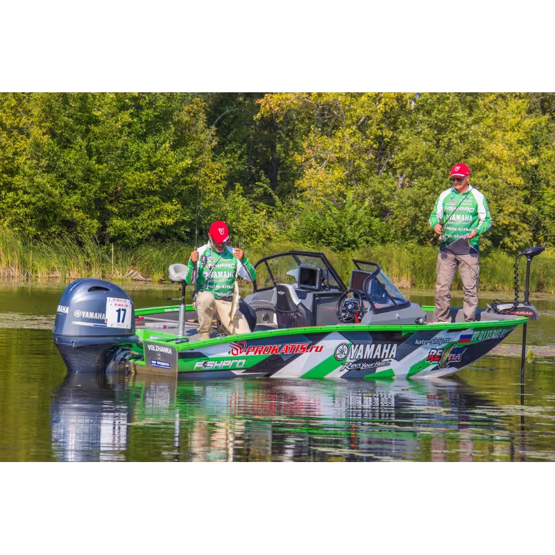 Лодка алюминиевая VBoats Волжанка FishPRO X5, красный/серый/белый (X5F 01 K324)